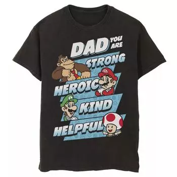 Мужская футболка Nintendo Super Mario Dad You Are Licensed Character