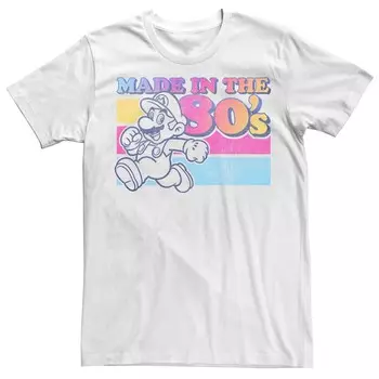 Мужская футболка Nintendo Super Mario Made In The 80-х Licensed Character, белый