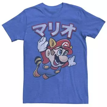 Мужская футболка Nintendo Super Mario Raccoon Kanji Licensed Character