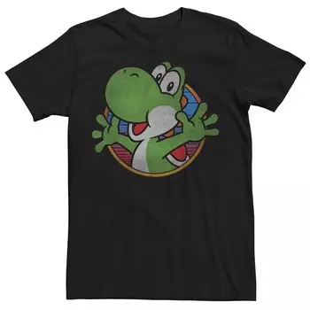 Мужская футболка Nintendo Super Mario Yoshi Licensed Character, черный