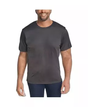 Мужская футболка No Sweat с коротким рукавом и круглым вырезом, удлиненная, для высоких и крупных мужчин KingSize, серый