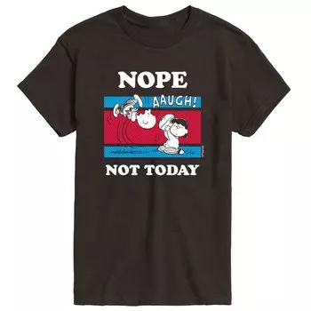 Мужская футболка Nope Not Today с арахисом Licensed Character