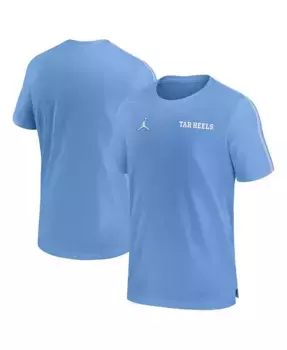 Мужская футболка North Carolina Tar Heels 2024 Sideline Coach Performance Top Jordan, синий