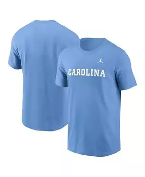 Мужская футболка North Carolina Tar Heels Primetime Evergreen с надписью Jordan, синий