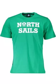 Мужская футболка North Sails Emerald Charm с коротким рукавом и принтом, зеленый