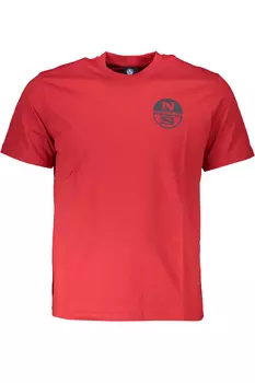 Мужская футболка North Sails хлопковая однотонная, красный