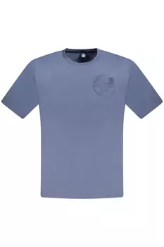 Мужская футболка North Sails хлопковая с эффектом потертости, светло-синий