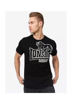 Мужская футболка обычного кроя LANGSETT LONSDALE, черный
