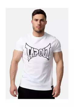 Мужская футболка обычного кроя LIFESTYLE BASIC TEE TAPOUT, бело-черный