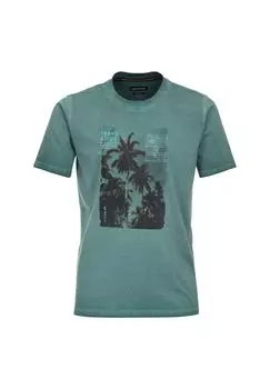 Мужская футболка однотонная CASAMODA, бирюзовый