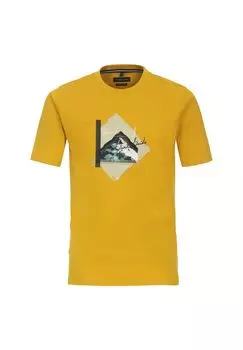 Мужская футболка однотонная CASAMODA, желтый