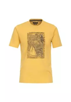 Мужская футболка однотонная CASAMODA, желтый
