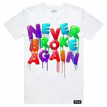 Мужская футболка Og Drip белого цвета NEVER BROKE AGAIN