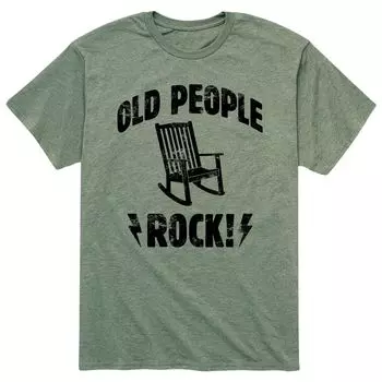 Мужская футболка Old People Rock Licensed Character