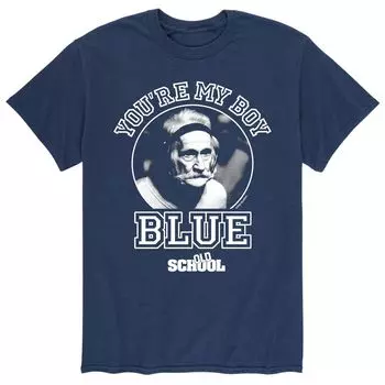 Мужская футболка Old School You're My Boy, синяя футболка Licensed Character