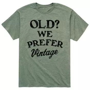 Мужская футболка Old We Prefer Vintage Licensed Character