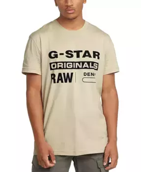Мужская футболка Originals с коротким рукавом и логотипом G-Star Raw, мультиколор