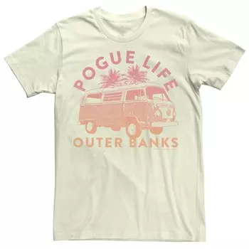 Мужская футболка Outer Banks Pogue Life VW Van Licensed Character, цвет Natural