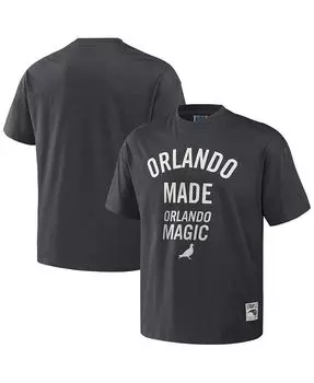 Мужская футболка оверсайз NBA x Anthracite Orlando Magic Heavyweight Staple, серебро