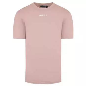 Мужская футболка оверсайз с круглым вырезом и короткими рукавами 204 1 09 10 0339 Nicce, розовый