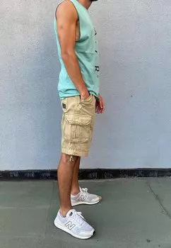 Мужская футболка оверсайз с круглым вырезом с воздушным принтом SPR21Y05 Sperlife, зеленый