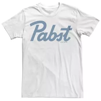 Мужская футболка Pabst Blue Ribbon Beer Pabst Script Licensed Character