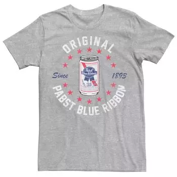 Мужская футболка Pabst Collegiate Original с синей лентой Pabst с 1893 года Licensed Character