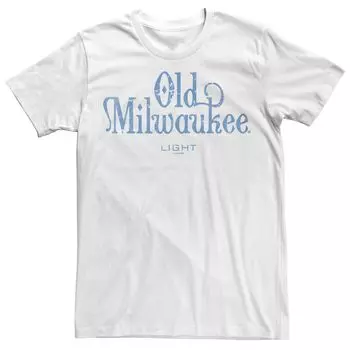 Мужская футболка Pabst Old Milwaukee Light с рисунком Licensed Character