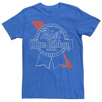 Мужская футболка Pabst с синей лентой Handy Pabst Ribbon Logo Licensed Character