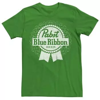 Мужская футболка Pabst с синей лентой и логотипом ко Дню Святого Патрика Licensed Character
