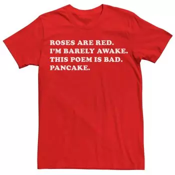 Мужская футболка Pancake Poem Valentine Licensed Character