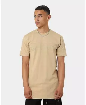 Мужская футболка Panneau CARRE, коричневый/бежевый