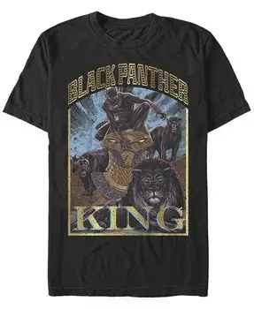 Мужская футболка Panther Homage с короткими рукавами и круглым вырезом Fifth Sun, черный