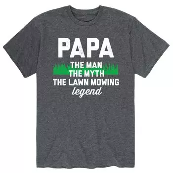 Мужская футболка Papa Lawn Mowing Legend Licensed Character