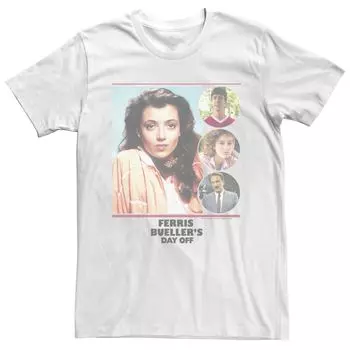 Мужская футболка Paramount Ferris Bueller's Day Off с изображением коллажа Licensed Character