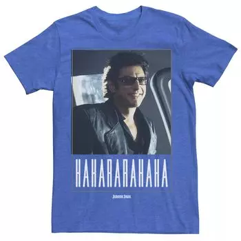 Мужская футболка «Парк Юрского периода» Ian Malcolm Hahararahaha Licensed Character