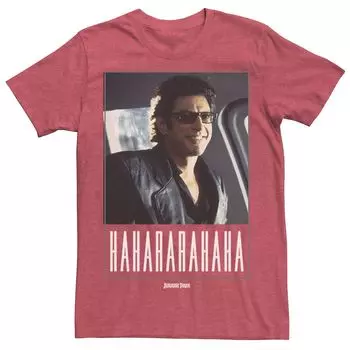 Мужская футболка «Парк Юрского периода» Ian Malcolm Hahararahaha Licensed Character