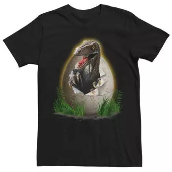 Мужская футболка «Парк Юрского периода Raptor Breaking The Egg» Licensed Character