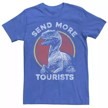 Мужская футболка «Парк Юрского периода Raptor» призывает присылать больше туристов Licensed Character