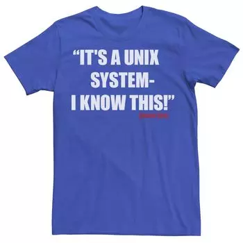 Мужская футболка «Парк Юрского периода» с системой Unix Licensed Character