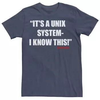 Мужская футболка «Парк Юрского периода» с системой Unix Licensed Character