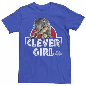 Мужская футболка «Парк Юрского периода Velociraptor Real Clever» Licensed Character