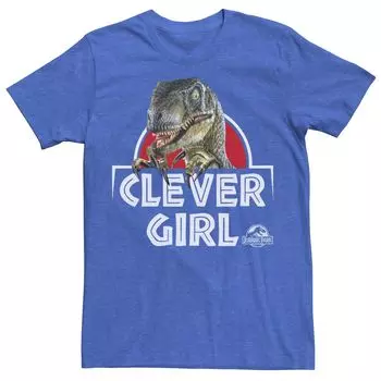 Мужская футболка «Парк Юрского периода Velociraptor Real Clever» Licensed Character
