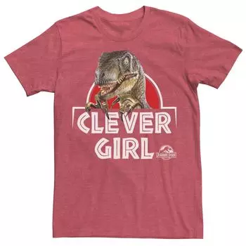 Мужская футболка «Парк Юрского периода Velociraptor Real Clever» Licensed Character