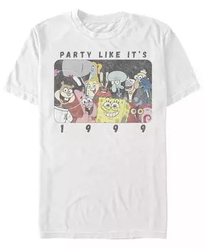 Мужская футболка Party Bob с коротким рукавом и круглым вырезом Fifth Sun, белый