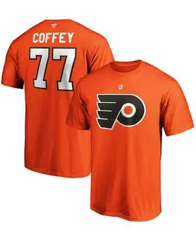 Мужская футболка paul coffey orange philadelphia flyers authentic stack с именем и номером игрока на пенсии Fanatics