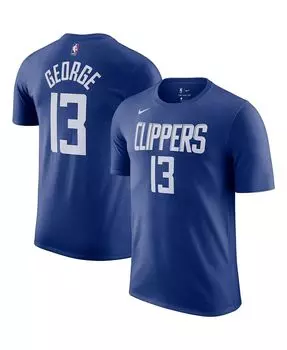 Мужская футболка paul george royal la clippers с именем и номером Nike