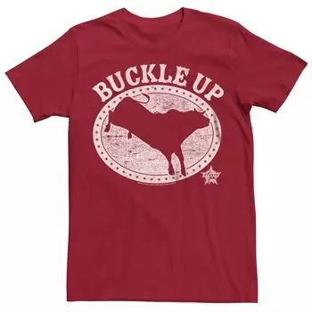 Мужская футболка PBR Professional Bull Riders с пряжкой Bull Badge Licensed Character