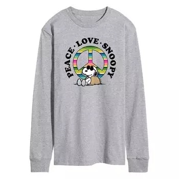Мужская футболка Peace Love с арахисом Licensed Character