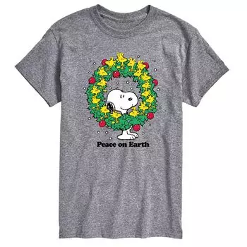 Мужская футболка Peace On Earth с арахисом Licensed Character